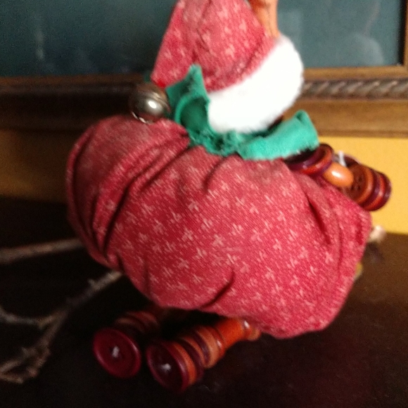 CR FOLK ART One-of-a-Kind Button Reindeer Baby - Picture 6 of 8